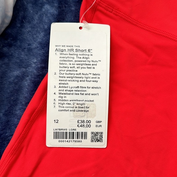 Lululemon Align HR Short - Love Red - Picture 5 of 6